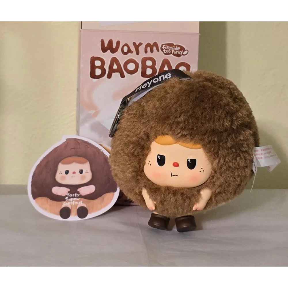 NWT Heyone Warm BAOBAO Fireside Tea Party Tasty Super Chestnut Plush Bag‎ Charm